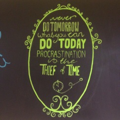 procrastination the thief of time